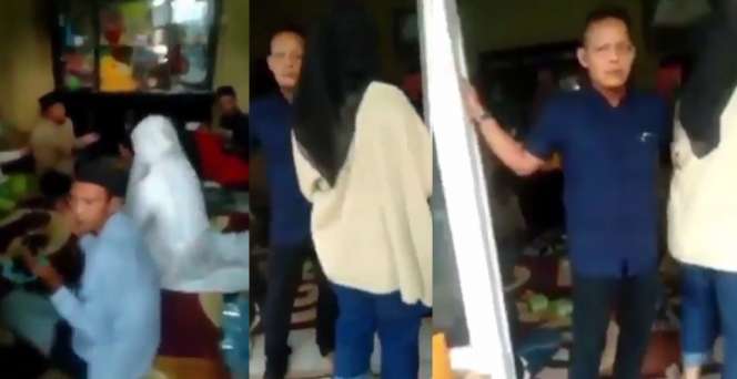 Viral Video Istri Labrak Acara Akad Nikah Suami dengan Wanita Lain
