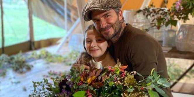 Tengok Momen Manis David Beckham Berkebun dengan Putri Bungsunya