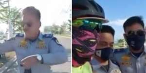 Viral Petugas Dishub Ditegur Pesepeda, Sebut Masker Hanya untuk Orang Sakit