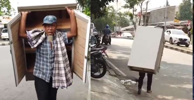 Kisah Haru Sekaligus Inspiratif Kakek Penjual Lemari Keliling di Pondok Labu