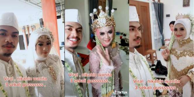 Viral Pemuda Nikahi 3 Wanita Sekaligus, Blak-blakan Soal Malam Pertamanya