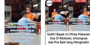 Viral Kisah Haru Bapak-Bapak Minta Makanan Sisa di Rumah Makan