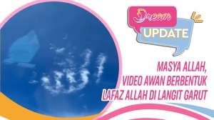 Masya Allah, Video Awan Berbentuk Lafaz Allah di Langit Garut