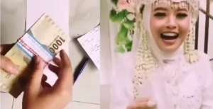 Tamu Undangan Prank Pengantin, Amplop Tebal Isi Uang Seribuan