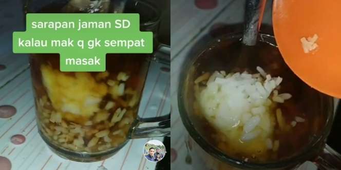Minum Teh Manis Campur Nasi, Aksi Nyeleneh Warganet Ini Jadi Sorotan