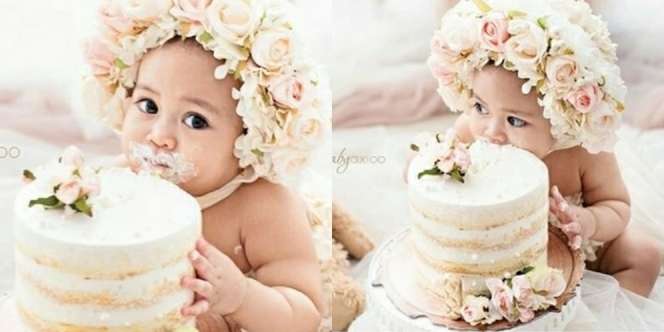5 Potret Menggemaskan Sada Amina, Anak Fitri Tropica yang Baru Ultah