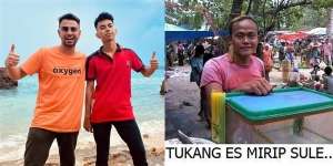 10 Pedagang 'Kembaran' Seleb, Raffi Ahmad Hingga Aliando Syarief Mirip Banget