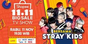 TV Show Shopee 11.11 Banjir Promo Belanja Spesial, Bakal Dimeriahkan Stray Kids!