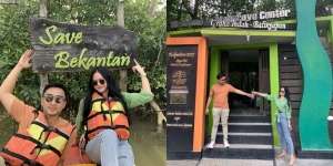 8 Potret Liburan Lutfi Agizal dan Nadya Indry