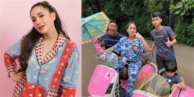 8 Potret Nagita Slavina Mengendarai Sepeda Motor Mewah, Gayanya Keren Abis
