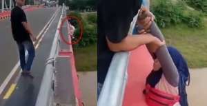 Bergelantungan di Jembatan Emak-emak Batal Akhir Hidup: `Udah Lemes, Cepetan`