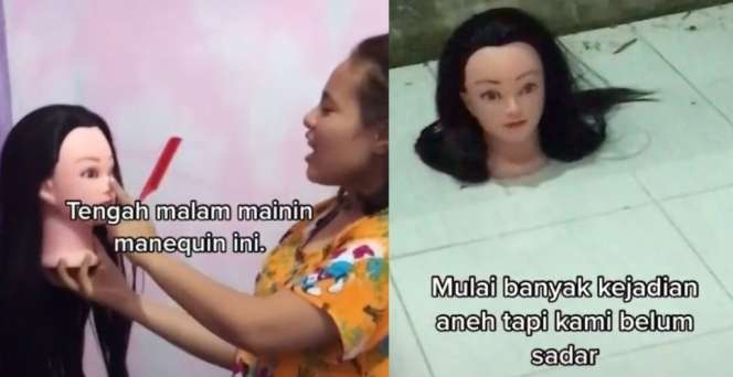 Seram, Mainan Kepala Manekin Malam-malam, Cewek Alami Kejadian Aneh