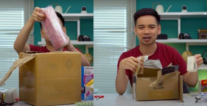 Beli Mystery Box Seharga 1 Juta, David Gadgetin Kaget Dapat Barang Ini
