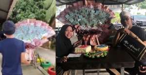 Anak Kerja di Warung Hadiahi Buket Bunga dari Uang, Ibu Terharu dan Menangis