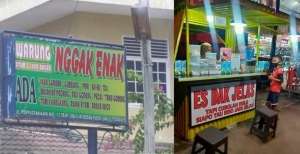 10 Nama Warung Nyeleneh yang Bikin Pelanggan Mikir Keras Sebelum Beli