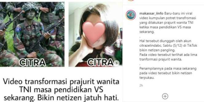 Transformasi Prajurit Wanita TNI Saat Pendidikan VS Sekarang, Mengejutkan!
