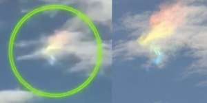 Viral Video Fenomena Api Warna-warni di Atas Langit Manado