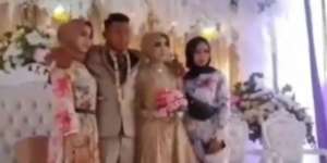 Viral Pengantin Menangis Lihat Suaminya Peluk Mantan di Pelaminan