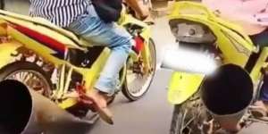 Bak Terompet, Knalpot Motor Ini Bikin Warganet Geleng-geleng
