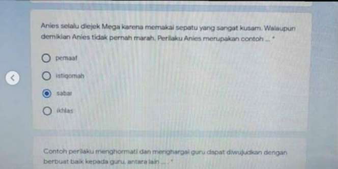 Viral Foto Soal Ujian SMP `Anies Diejek Mega`, Disdik DKI Beri Penjelasan