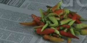 Geger Cabai Rawit Dicat Merah