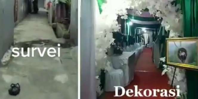 Sederhana Tapi Keren, Ketika Gang Sempit Disulap Jadi Tempat Menikah