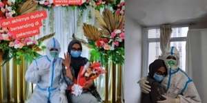 Pasien Wisma Atlet yang Nikah Virtual Akhirnya Bertemu, Banjir Haru