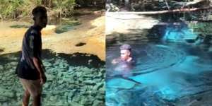 Salfok Lihat Sungai Super Jernih, Netizen: Papua Percikan Surga