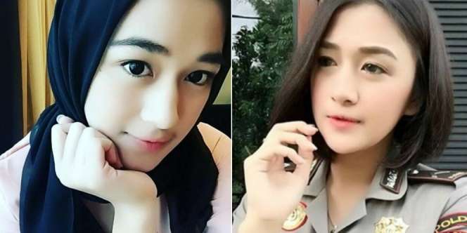 Potret Polwan Cantik Muthia Syahra, Bikin Melting!