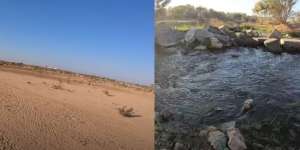 Ajaib, Ada Sungai di Tengah Gurun Pasir Arab, Mengalir Deras & Bisa Buat Mancing
