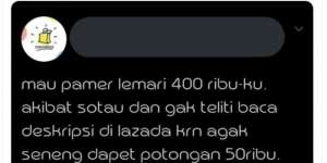 Beli Online Lemari Pakaian, Barang yang Datang Bikin Garuk-garuk Aspal