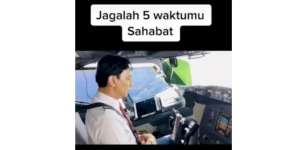 Beri Pesan Menyentuh, Pilot Ini Disebut Mirip Kapten Afwan