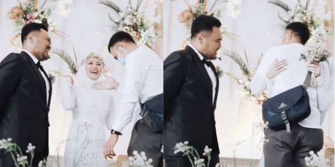 Suami Terbaik, Izinkan Istri Peluk Mantan Terakhir Kali di Resepsi Pernikahan