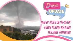 Ngeri! Video Detik-detik Angin Puting Beliung Terjang Wonogiri