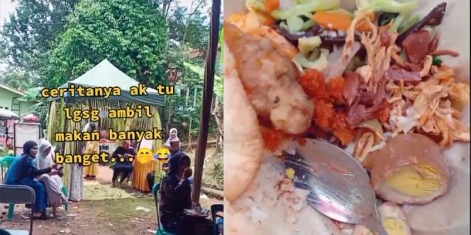 Ambil Irisan Daging Tebal Saat Makan di Kondangan, Tahunya Nangka Cincang
