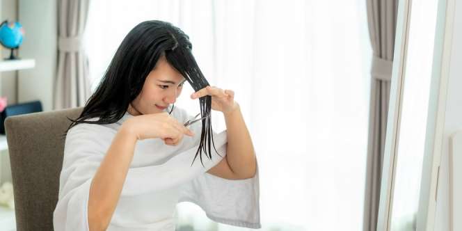 Tutorial Memotong Rambut Panjang di Rumah untuk Mencegah Split Ends
