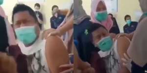 Tiap Hari Nyuntik Orang, Kepala Puskesmas Meraung-raung Ketakutan Saat Divaksin