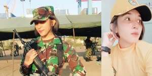 Serda Maria Samuel, Tentara Blasteran Cantik yang Sering Ditegur Karena Rambut