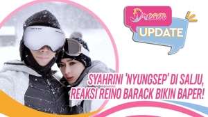 Syahrini 'Nyungsep' di Salju, Reaksi Reino Barack Bikin Baper!