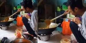 Sedih.. Pesanan 60 Nasi Kotak Batal, Pemilik Katering Masak Sambil Nangis
