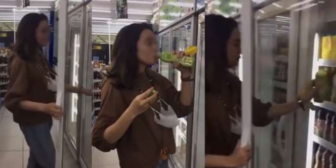 Viral Gadis Cuma Cicipi Minuman di Minimarket dan Kembalikan Lagi ke Kulkas