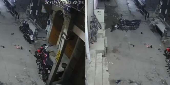 Viral Sepeda Motor Jalan Sendiri Saat Subuh