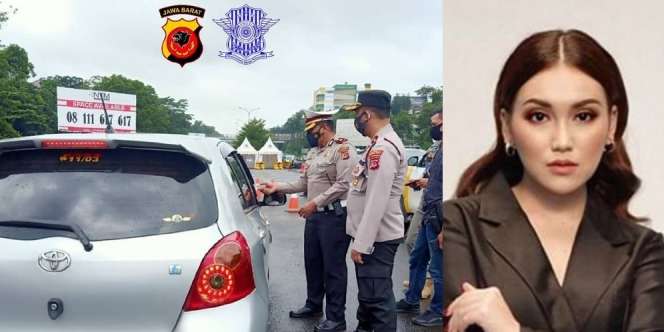 Ayu Ting Ting Terjaring Operasi Ganjil Genap Bogor, Disuruh Putar Balik