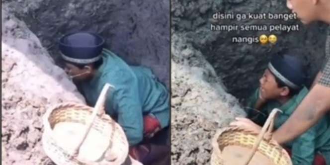Viral Video Menyayat Hati, Anak Azankan Ayahnya di Liang Lahat