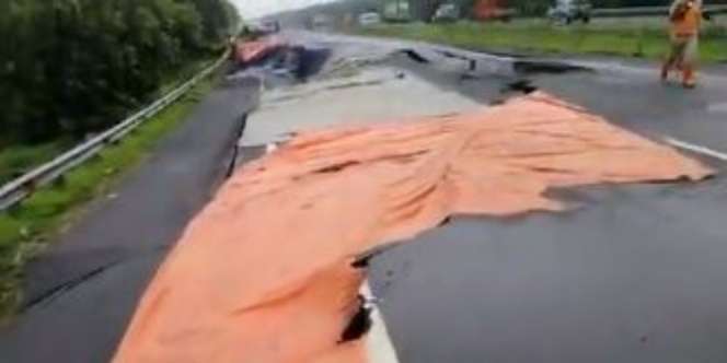 Ini Penyebab Tol Cipali KM 122 Amblas Versi PVMBG