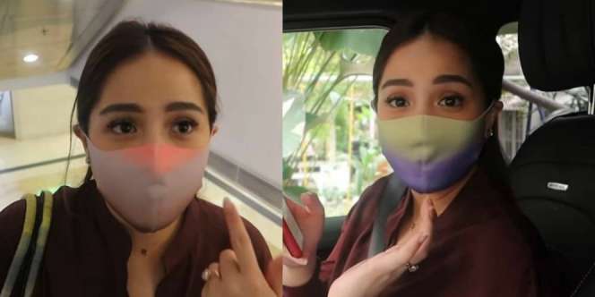 Jahili Karyawan yang Ketiduran, Tali Masker Nagita Slavina Bikin Salfok!