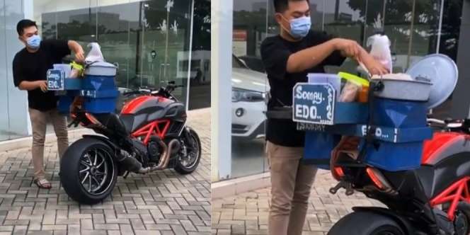 Fakta Sebenarnya Kang Siomay Sultan Jualan Pakai Motor Rp300 Jutaan