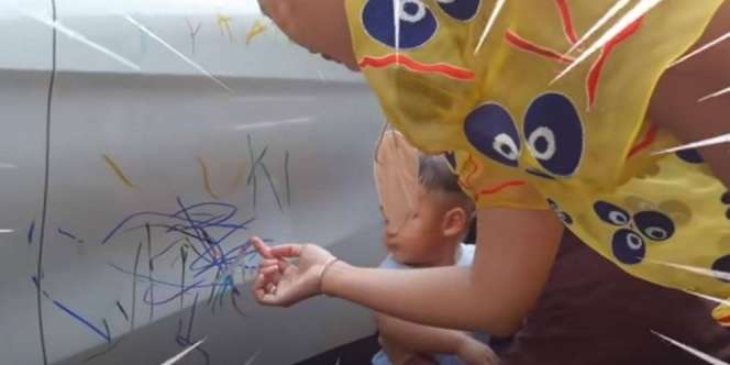 Mobil Mewahnya 'Diwarnai' Kiano, Paula Syok