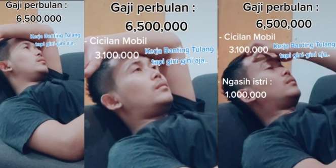 Curhat Suami Gaji Rp6,5 Juta, Separuh Habis Cicil Mobil dan Istri Dijatah Sejuta