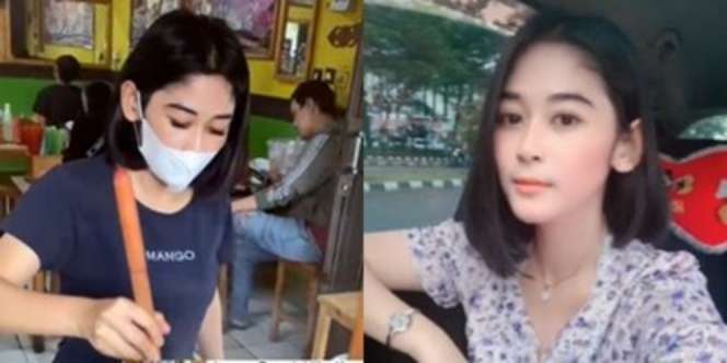 Potret Tukang Bakso di Sentul yang Viral, Cantiknya Bikin Meleleh